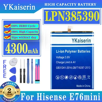 YKaiserin Baterija LPN385390 LPN385390A 4300mAh Už Hisense E76mini E76 mini Mobilųjį Telefoną, Baterijos
