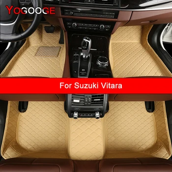 YOGOOGE Custom Automobilių Grindų Kilimėliai Suzuki Vitara Auto Reikmenys Koja Kilimas