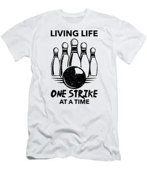Įdomus Boulingo Dovanų Gyventi Vieną Streiką Tuo Metu, T-Shirt