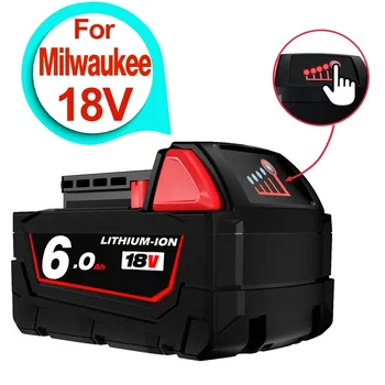 Įkraunamos Baterijos Milwaukee M18B5 XC Ličio JONŲ Baterija 18v 9.0/6.0/12.0 Ah baterijos įkroviklis Milwaukee M18 12V~18V