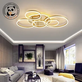 Šiuolaikinių LED Circel Žiedai Lubų Šviesos Lamparas Dormitorio gyvenamojo Kambario, Miegamojo, Virtuvės, Namų Dekoro Šviestuvas Lamparas De Techo