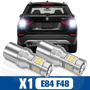 2vnt LED Atbulinės Šviesos Atgal į viršų Lempos Priedai Canbus BMW X1 E84 F48 2009 2010 2011 2012 2013 2014 2015 2016 2017 2018
