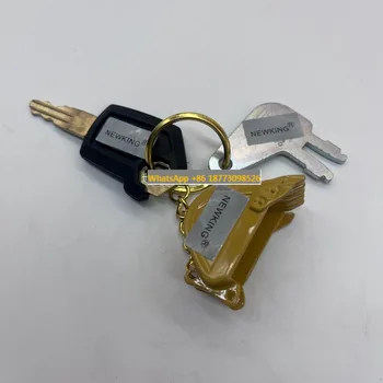 8H5306 5P8500 Uždegimo Rakto, su Kaušu Key Chain, skirtas Patenkinti-ramstis Ekskavatorių Sunkiosios technikos Keychain