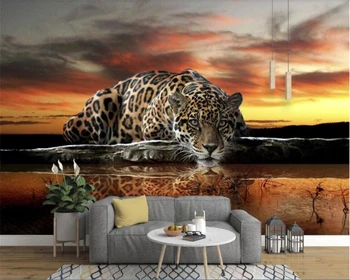 beibehang papel de parede tapetai hudas grožio Šiuolaikinės Asmenybės HD Leopard 