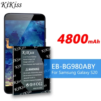 KiKiss 4800mAh Battery EB-BG980ABY Samsung Galaxy S20 S 20 Pakeitimas Mobiliojo Telefono Baterija + Nemokamas Įrankiai
