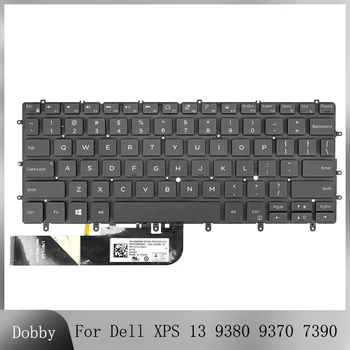 NAUJAS Originalus Laptopo MUMS Klaviatūra Dell XPS 13 9380 9370 7390 Sąsiuvinis foninio Apšvietimo Klaviatūra anglų Pakeitimo Priedai Juoda
