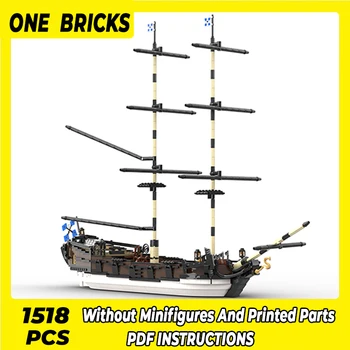 Ss Statybinės Plytos Piratų Laivo Modelį Bluecoat Šarvuotis Technologijų Modulinių Blokų, Dovanos, Žaislai Vaikams 